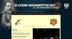 Desktop Screenshot of 3liceum-krakow.pl