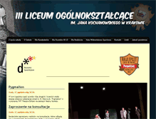 Tablet Screenshot of 3liceum-krakow.pl